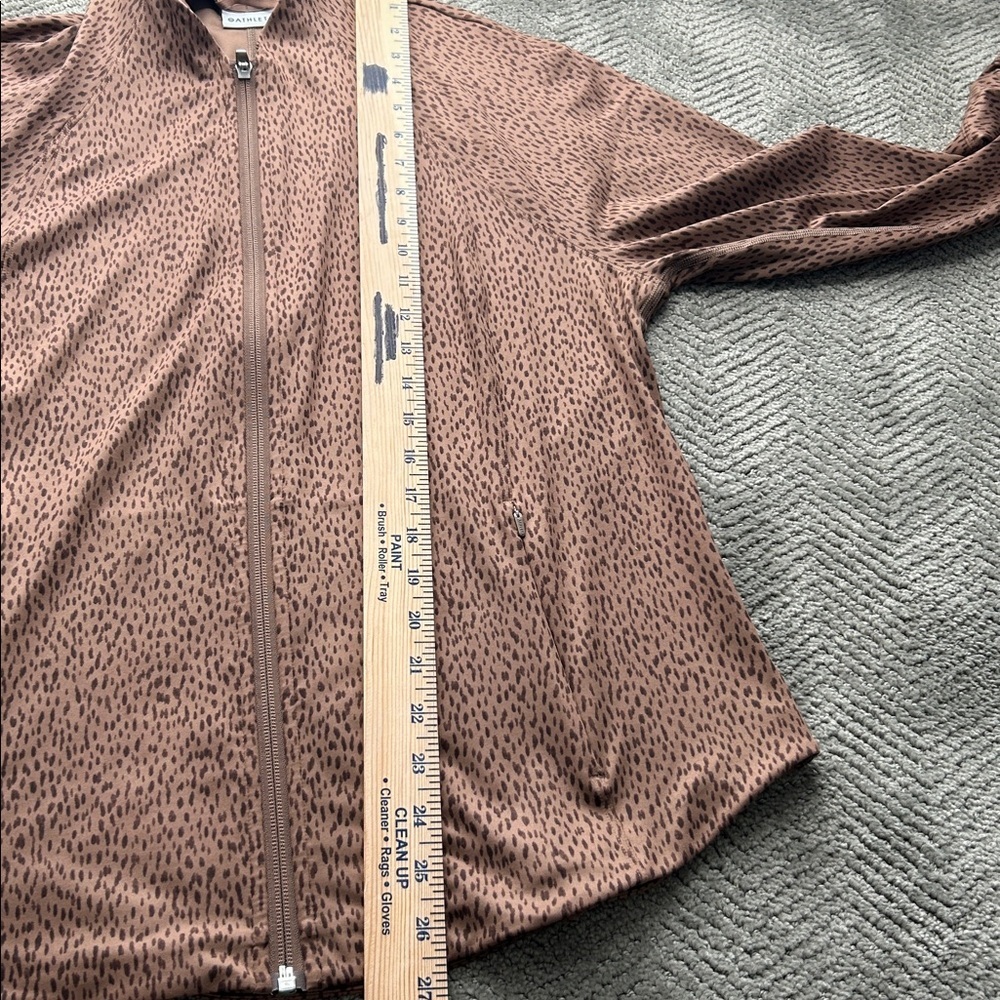 ATHLETA FULL ZIP JACKET XL BROWN - Picture 10 of 11